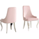 Coaster Antoine Demi Arm Light Pink Kitchen Chair 39" 2