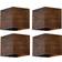 QAZQA Smart Walnut Väggarmatur 4st