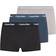 Calvin Klein Cotton Stretch Low Rise Trunk 3-Pack - Black/Blue/Grey