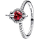 Pandora Disney Villains Evil Queen Ring - Silver/Red/Transparent