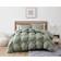 Truly Soft Cloud Puffer Bedspread Green (228.6x228.6cm)