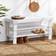 Roundhill Furniture Pina Quality White Storage Bench 34x18"