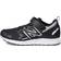 New Balance Little Kid's Fresh Foam 650 Bungee Lace with Top Strap - Black with Metallic Silver & White