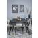 Venture Home Dipp Black/Gold/Grey Bordsgrupp 90x180cm 7st