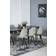 Venture Home Dipp Black/Gold/Grey Bordsgrupp 90x180cm 7st