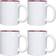 Shatchi Plain Sublimation Tea Cup, Mug, Coffee Cup 32.5cl 4pcs