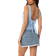 Edikted Ronda Bow Back Tank Top - Light Blue