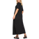 Yours Curve Swing Ribbed Maxi Dress - Black