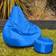 Bean Bag Bazaar Recliner Blue Pouf