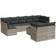 vidaXL 3218162 Loungeset, 1 Bord inkl. 9 Soffor
