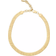 Ettika Snake Smooth Herringbone Chain Necklace - Gold