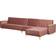 Beliani Aberdeen Pink Soffa 347cm 5-sits