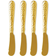 Vietri Martellato Gold Tone Butter Knife 18.4cm 4pcs