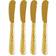 Vietri Martellato Gold Tone Butter Knife 18.4cm 4pcs