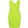 Solace London Strapless Sweetheart Mini Dress - Lime Green