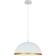 Dainolite Ofelia Dome Matte White/Gold Trim Pendant Lamp 20"