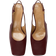 JW Anderson Chain Heel Slingback Pumps 75 mm - Burgundy