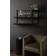 Kate and Laurel Ramone Three-Tiered Black Wall Shelf 42"