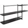 Kate and Laurel Ramone Three-Tiered Black Wall Shelf 42"