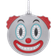 JFL Clown Face Emoji Pendant - White Gold/Diamonds/Multicolour