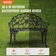 VEVOR Outdoor 40" Metal Patio Porch Garden Bench