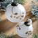 Gallery Direct Mistel Baubles White/Gold Christmas Tree Ornament 10cm 4pcs