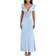 House of CB Rafaela Pure Silk & Lace Dress - Soft Blue