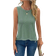 Shein Vcay Hollow Out Embroidery Cross Back Tank Top