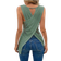 Shein Vcay Hollow Out Embroidery Cross Back Tank Top