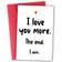 Shein pc I Won I Love You More Greeting Card With Envelope Ideal For Husband Boyfriend Wife Girlfriend Partner Birthday Occasion Celebration Anniversary