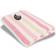 Borg Living Striped Badehåndklæde Hvid, Pink, Gul (200x100cm)