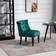 Homcom Velvet Accent Dark Green Chair