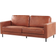 Beliani Modern Minimalist Brown Divano 204cm Divano 3 Posti