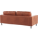 Beliani Modern Minimalist Brown Divano 204cm Divano 3 Posti