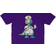 Girl's Funny Dinosaur Registered Pediatric Nurse T-shirt - Purple