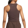 Nike One Fitted Women's Dri-FIT Cropped Tank Top - Baroque Brown/Black