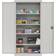 Sandusky Wide 5 Dove Grey Storage Cabinet 36x72"