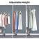 HOKEEPER Garment Chrome Clothes Rack 190.5x172.7cm