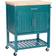 Powell Conrad Kitchen Teal Trolley Table 20.2x28"