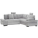 bobb Lindsay Stone Grey Sofa 255cm 5-Sitzer
