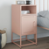 vidaXL 846568 Pink Bedside Table 39x36cm