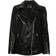 AllSaints Billie Embellished Leather Biker Jacket - Black