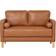 Lifestyle Solutions Lyla Loveseat Caramel Sofa 52.4" 2 Seater