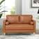 Lifestyle Solutions Lyla Loveseat Caramel Sofa 52.4" 2 Seater