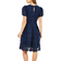 Yumi Lace Skater Dress - Navy