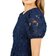 Yumi Lace Skater Dress - Navy