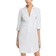 French Connection Isabelle Striped Poplin Shirt Dress - Linen White/Cashmere