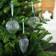 Habitat Ribbed Glass Christmas Baubles Clear Pcs3 Christmas Tree Ornament 3pcs