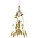 House Doctor Mistletoe Brass Christmas Tree Ornament 37cm