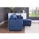 Ebern Designs Navaeh Blue Sofa 81.5" 3 Seater